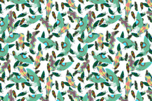 Abstract Feather Pattern Design