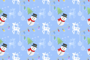 Christmas Pattern Santa Snowman and Deer: A Creative Resource for Designers and Enthusiasts