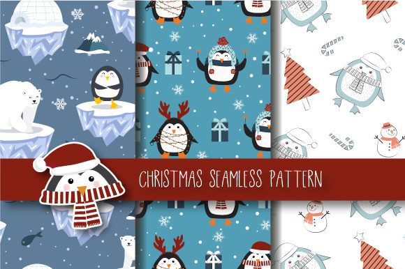 Christmas Penguin Pattern Magic