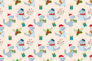 Christmas Raccoon and Gift Pattern: A Creative Asset for Designers and Entrepreneurs