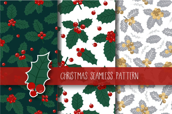 Christmas Seamless Pattern Holly Berries: A Versatile Design for Holiday Creativity