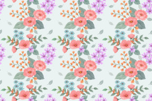 Colorful Blossom Flowers Pattern: A Versatile Design for Creative Projects
