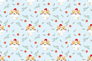 Cute Cat in Christmas Season Seamless: A Versatile Design for Creative Projects