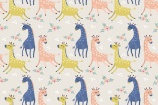 Cute Giraffe Seamless Pattern