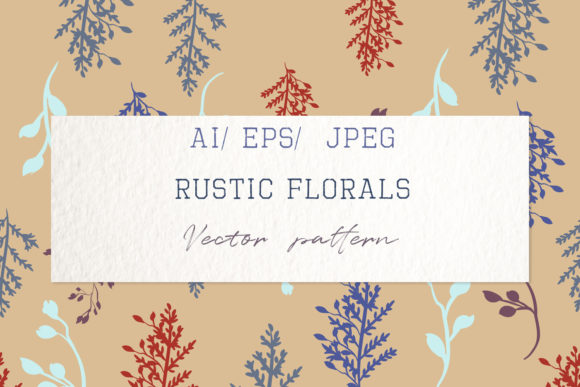 Cute Vector Rustic Spring Pattern