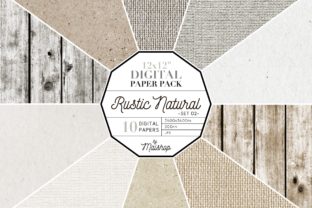 Digital Paper Pack Rustic Natural Set 02: A Modern Solution for Creative Expression