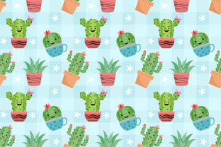 Exploring the Versatility of Cute Cactus in Pots Seamless Pattern