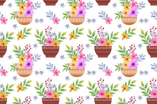 Flowers in Pot Pattern: A Versatile Design for Creative Projects