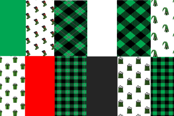 Green Christmas Designs Gnomes