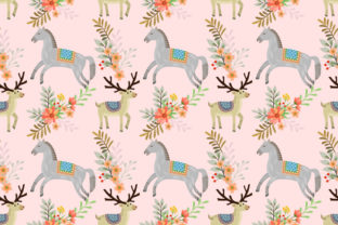 Horse and Deer Seamless Pattern: A Versatile Design for Every Project
