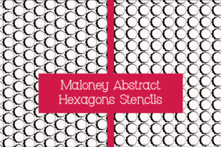 Maloney Abstract Hexagon Stencils 11-20