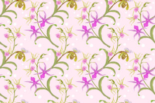 Orchid Seamless Pattern