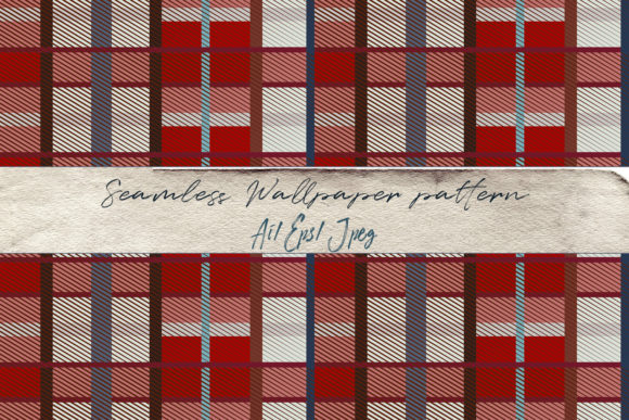 Retro Vector Red, Blue, White Plaid: A Versatile Design Asset for Modern Creatives