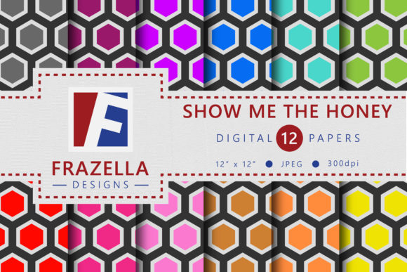 Show Me the Honey Digital Papers Set: A Creative Resource for Modern Designers