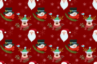 Snowman Santa and Deer Pattern: A Versatile Design for Creativity and Commerce
