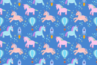 Unicorn Horse in Space Pattern: A Versatile Design for Creativity and Practical Use
